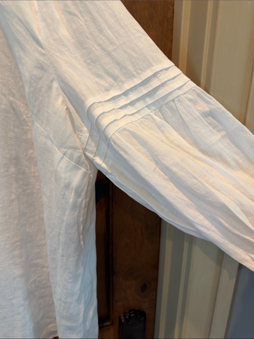 Charter Club White Linen Square-Neck Tunic - Picture 4 of 5